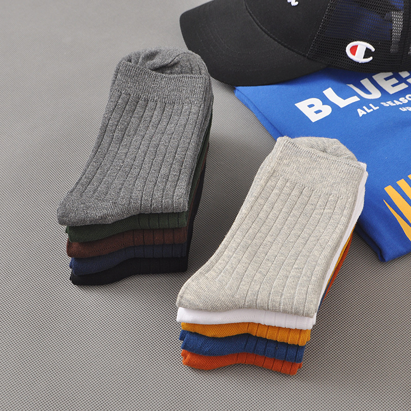 ถุงเท้าธุรกิจชายผ้าฝ้าย