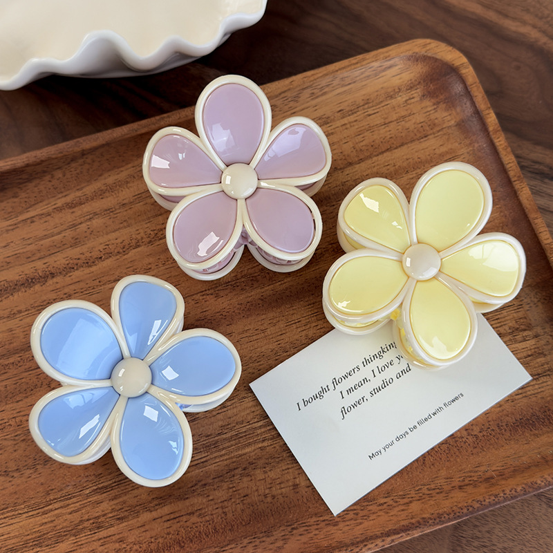 Agrafă de Păr Plastic Florală