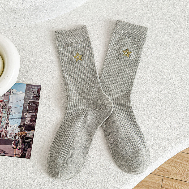 Meias Femininas Cano Médio Empilháveis