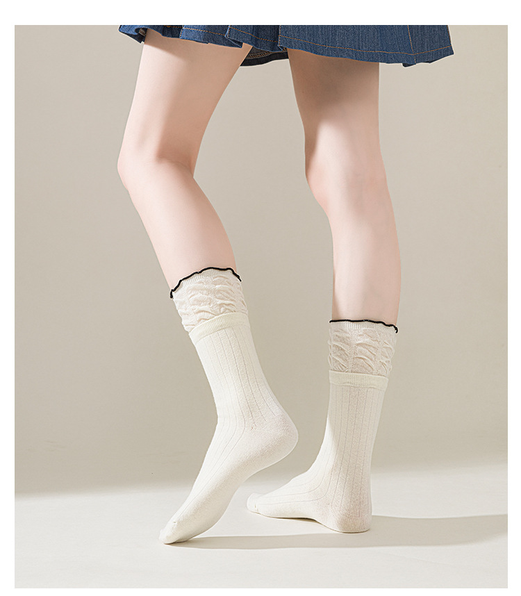 Meias Mid-Calf Estilo Ballet
