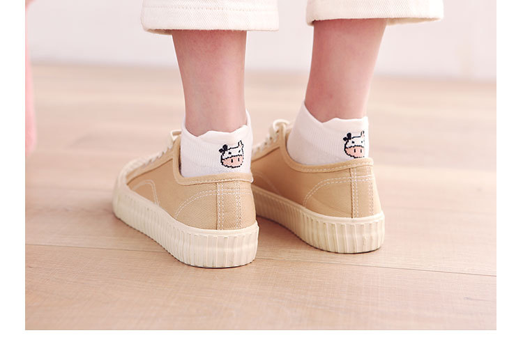 소 프린트 노쇼 양말