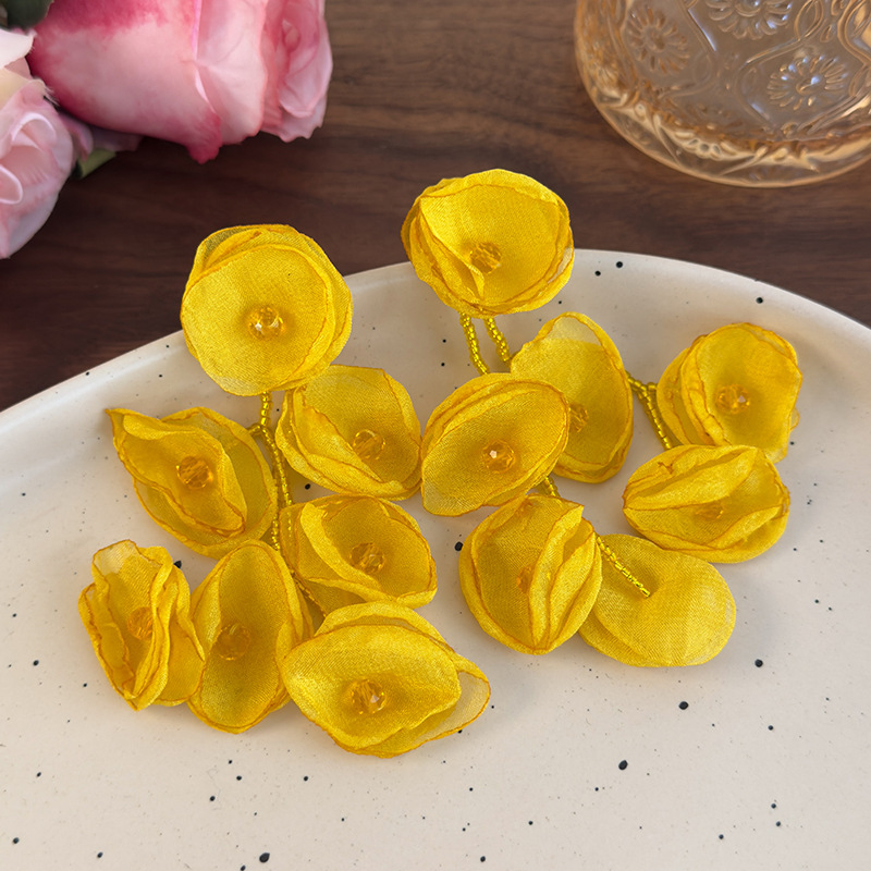 플로럴 술 비즈 귀걸이