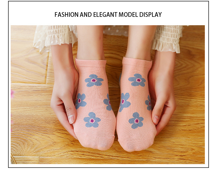 Dámské Bavlněné Kotníkové Ponožky