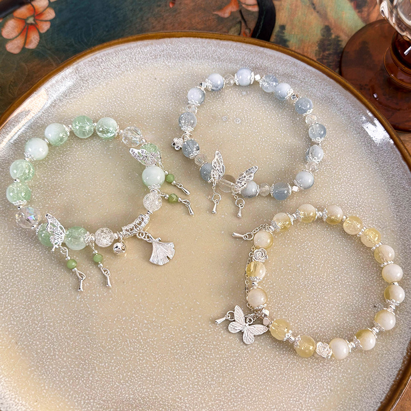 나비 크리스탈 팔찌