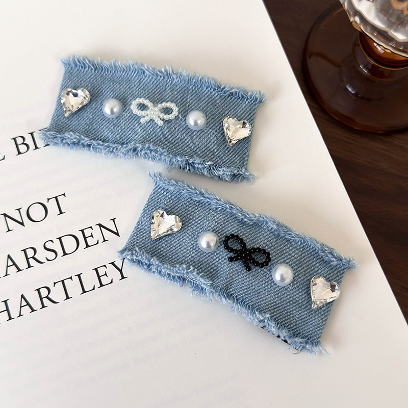 Agrafă de Păr cu Fundiță Denim