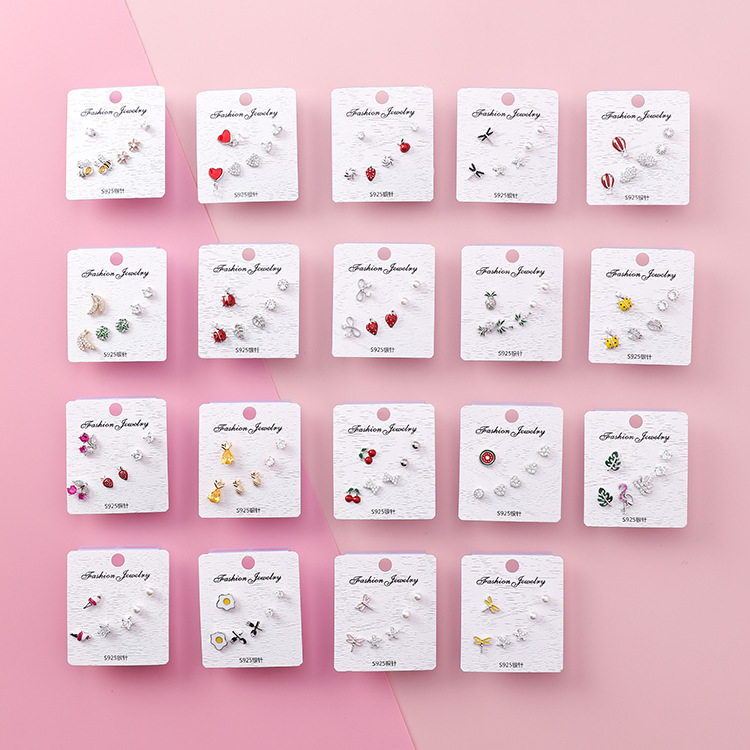 أقراط مثبتة فضة 925