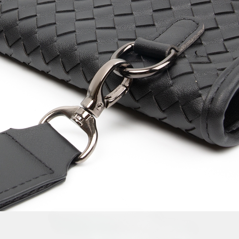 Hand-Woven Leather Crossbody Bag