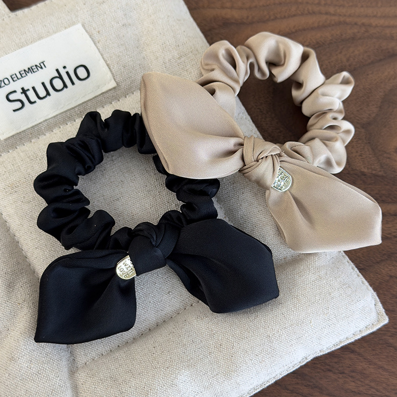 Satin Bow Scrunchie