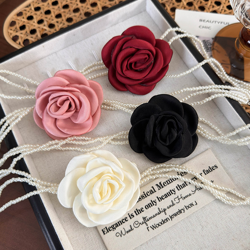 Multi-Layer Pearl Choker Necklace