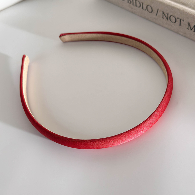 Bandă de Păr cu Margine Subțire Roșie