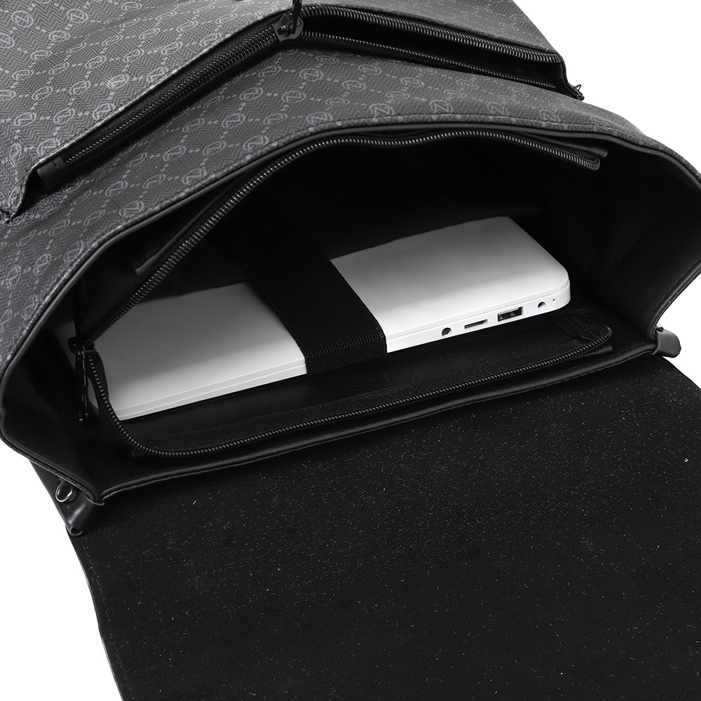 남성 체크 백팩