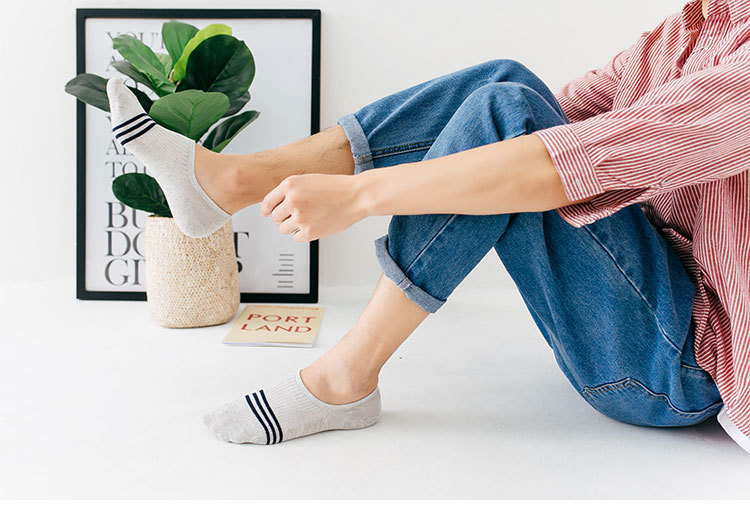 Calcetines Invisibles de Algodón para Hombre