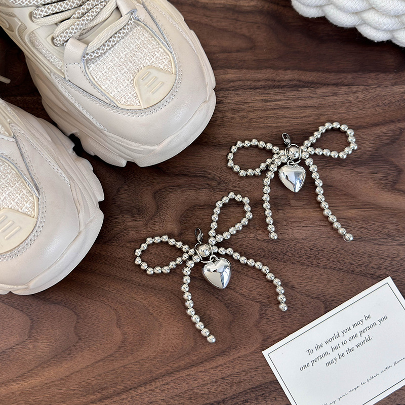 シューチャーム ハートボウビーズ