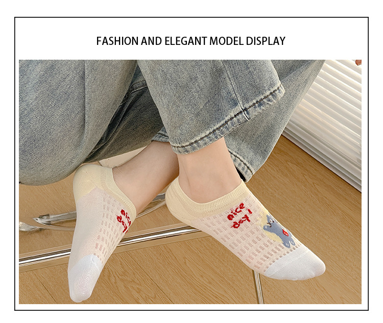 레이스 노쇼 양말 여성용