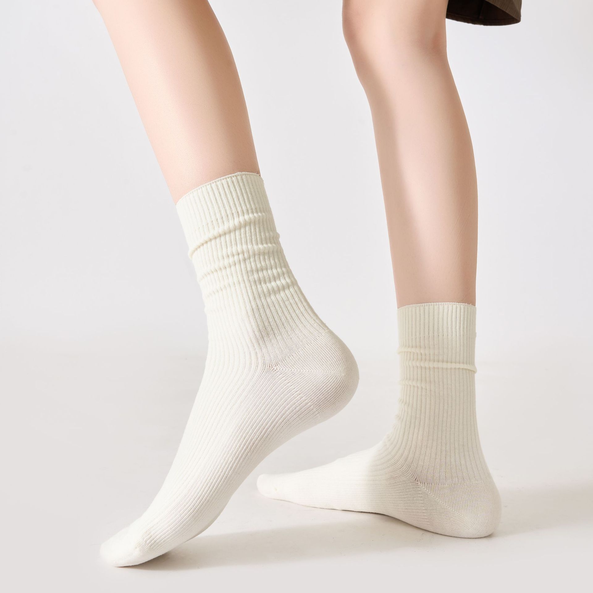 Meias de Risca Dupla Agulha