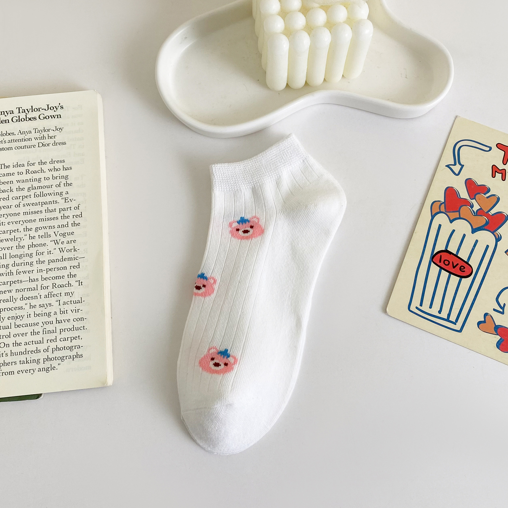 Жіночі бавовняні носки-невидимки