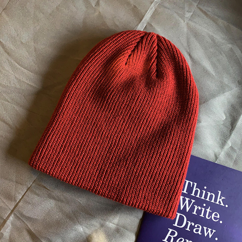 빈티지 두꺼운 니트 비니