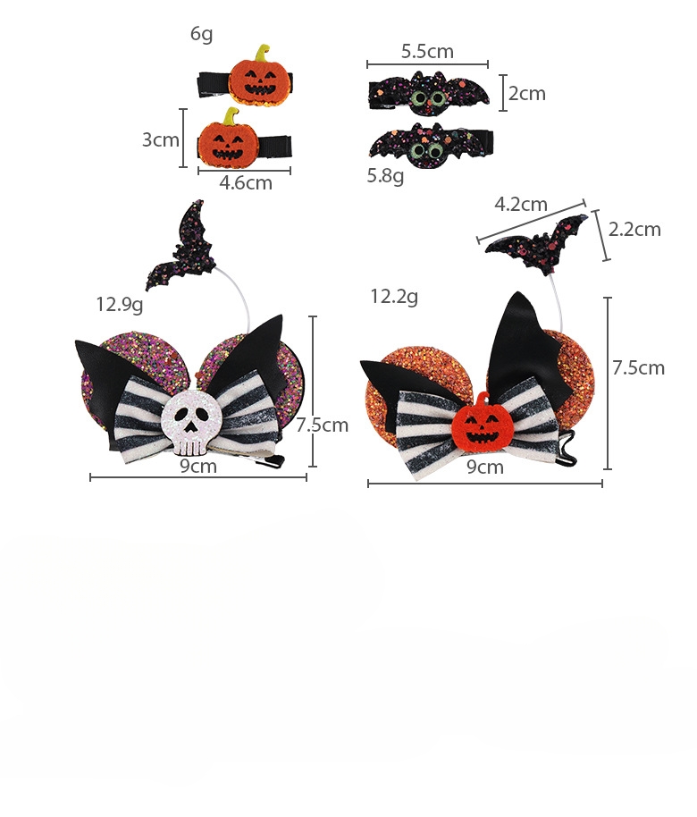 Spinacze do Włosów Halloween Dla Dzieci