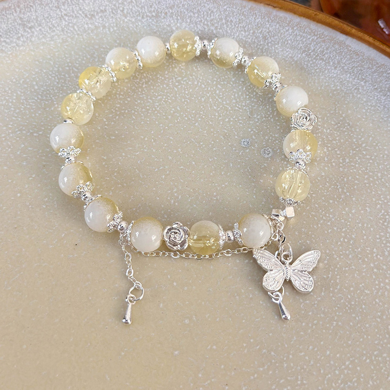 나비 크리스탈 팔찌