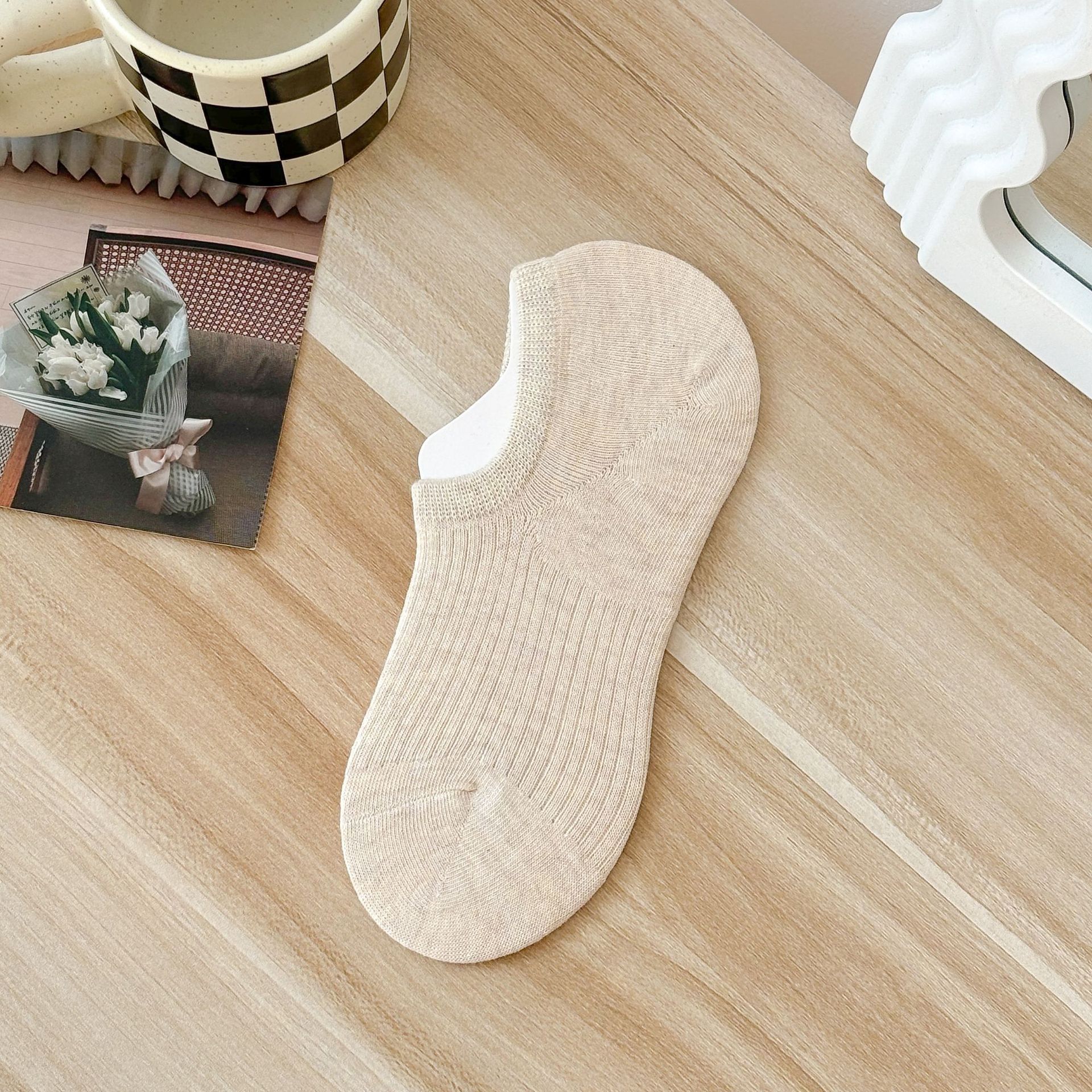 جوارب نسائية غير مرئية من القطن