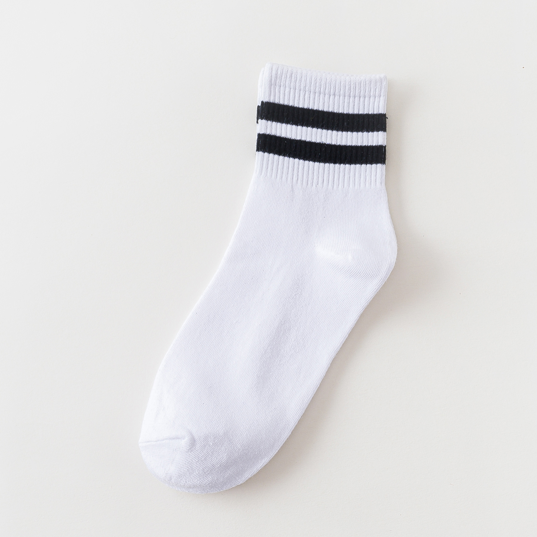 Женские Ребристые Носки с Двумя Полосками
