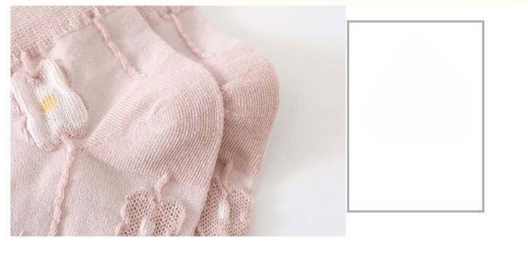 Kaus Kaki No-Show Wanita Motif Bunga