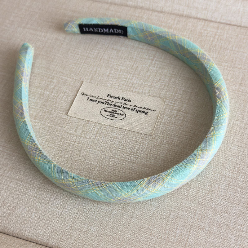 Cinta para el Cabello de Cuadros Pastel