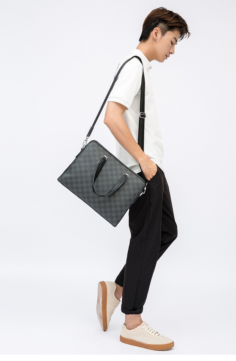 حقيبة أعمال رجالية كبيرة السعة