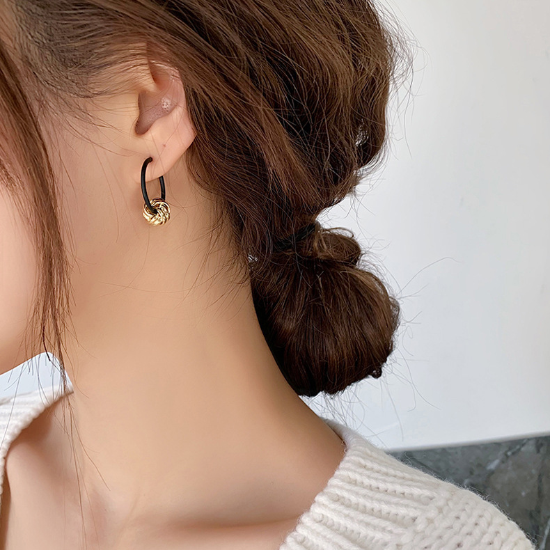 Knot Hoop Earrings