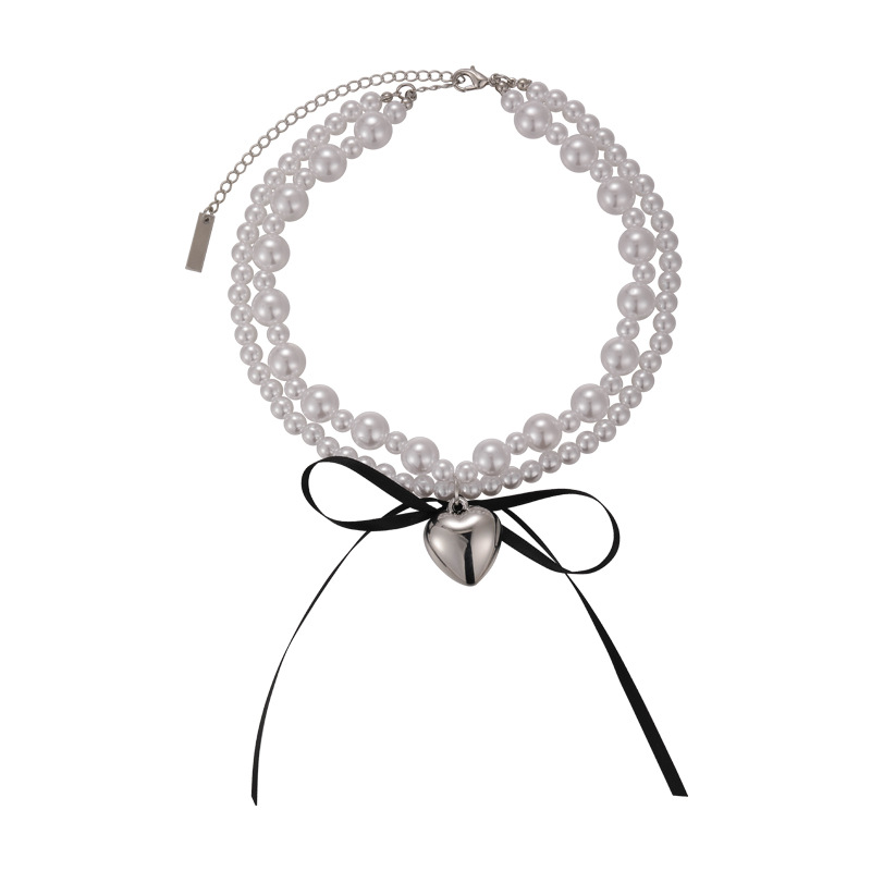 펄 초커 목걸이