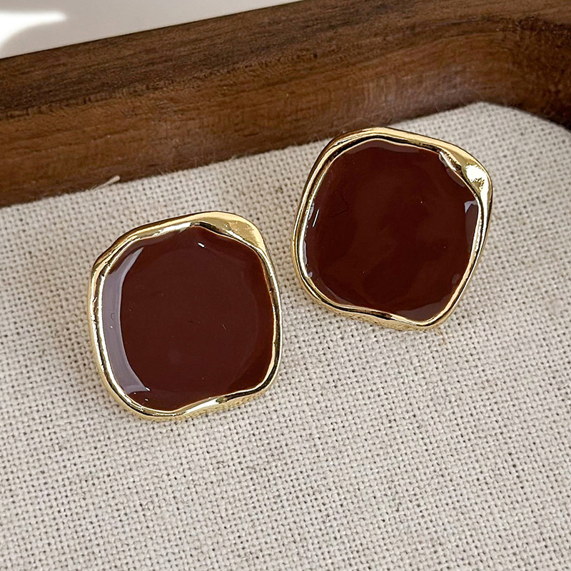 빈티지 미니멀리스트 기하학 드롭 귀걸이