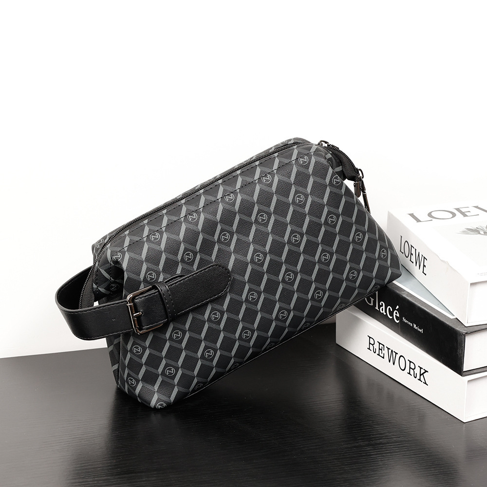 Erkek Puantiyeli Yumuşak Deri Clutch Çanta