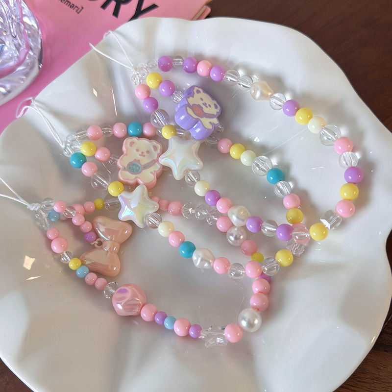 حزام هاتف بالخرز الملون