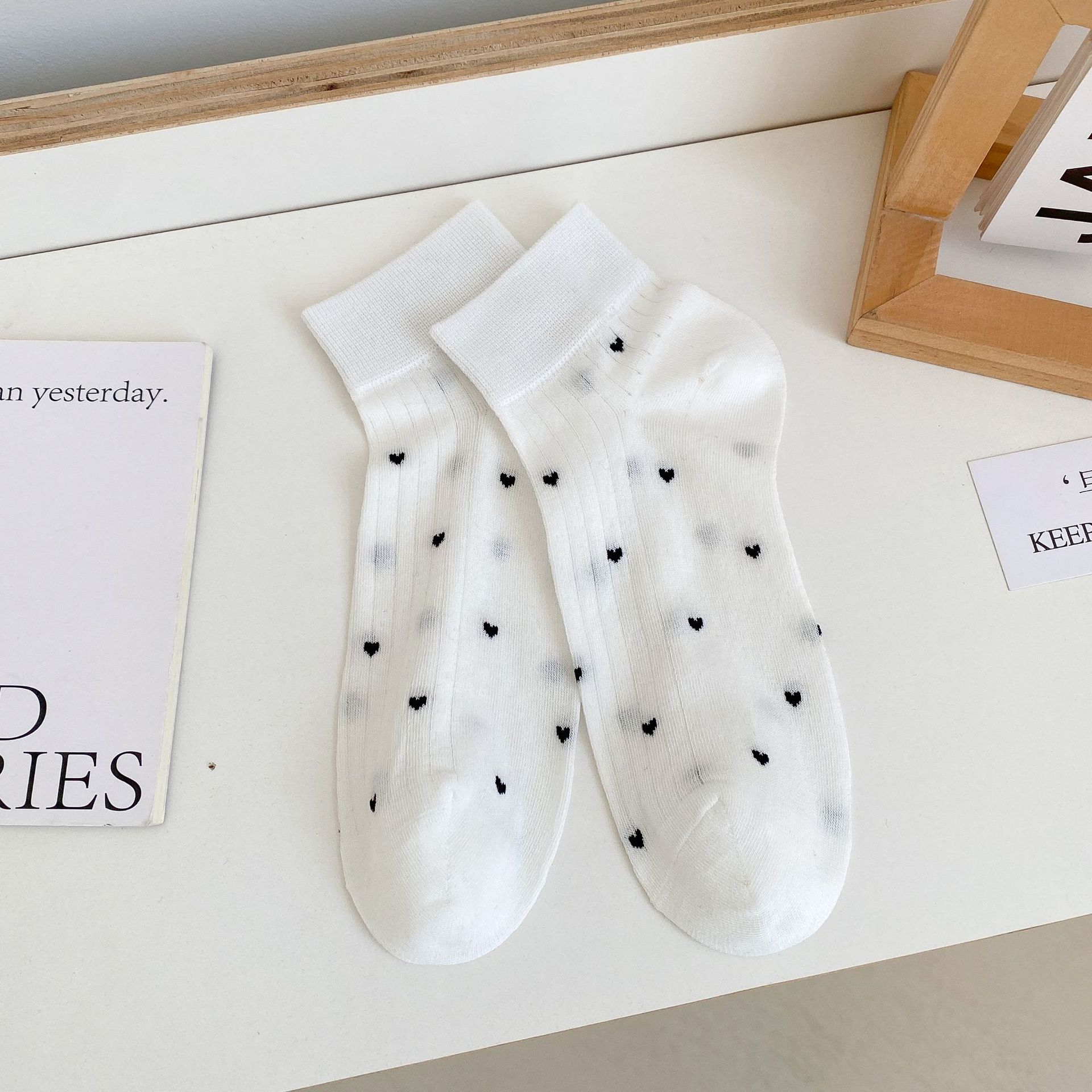 통기성 코튼 발목 양말