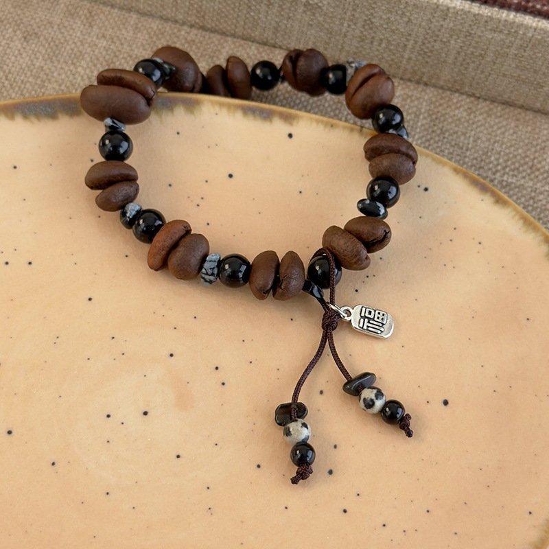 커피빈과 호안석 비즈 팔찌