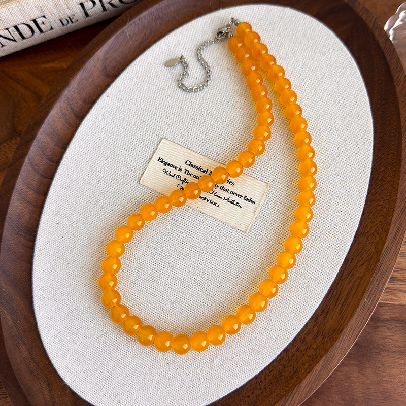 Намисто-чокер з Жовтих Скільних Намистин