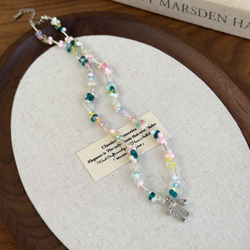 Кольорове Намисто з Геометричними Намистинами з Смоли