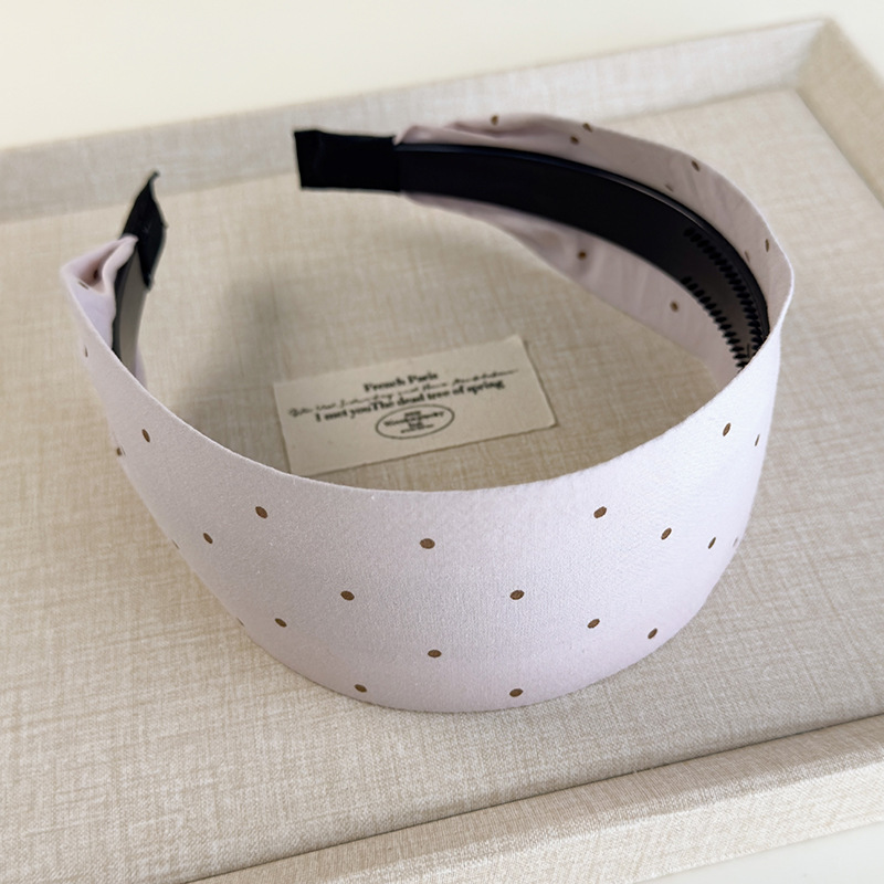 Bandă pentru Păr din Material Textil Lată cu Puncte