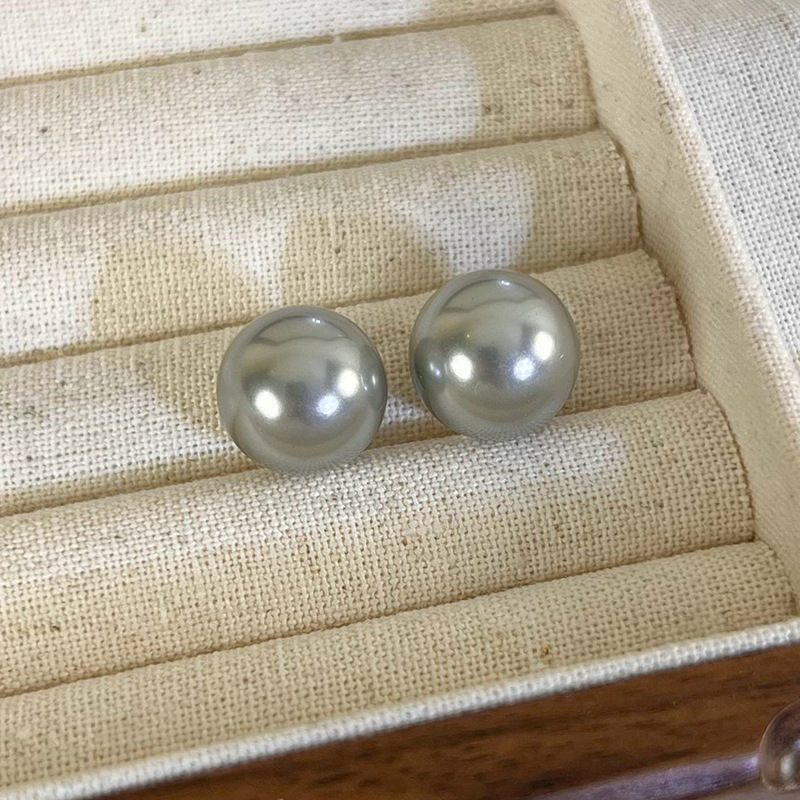 모조 진주 스터드 귀걸이