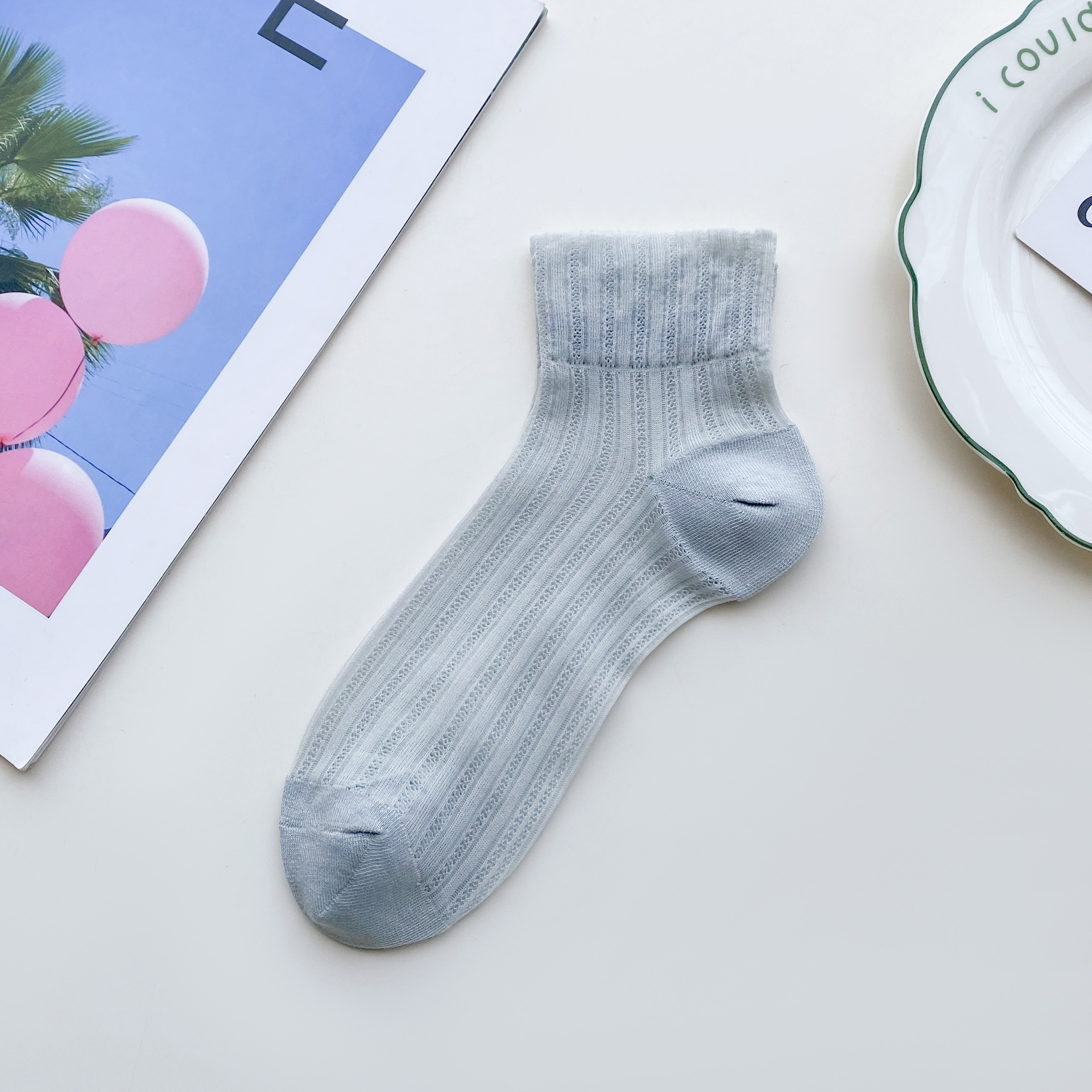 ถุงเท้าไม่โผล่ผ้าฝ้ายผู้หญิง