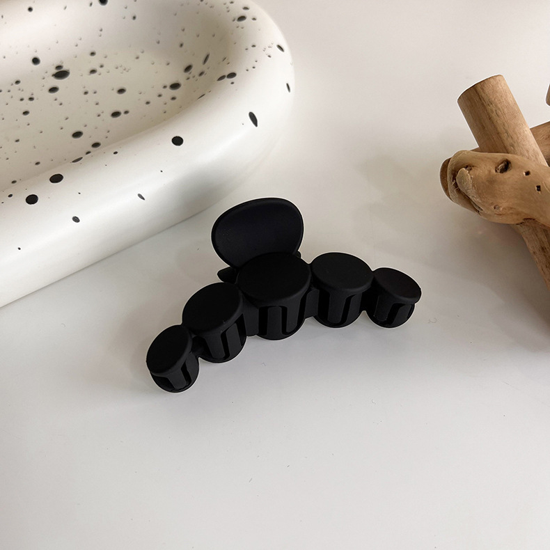 Agrafă Mare pentru Păr Negru Mat