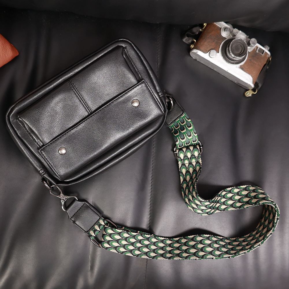 Heren Leren Kruisbodytas