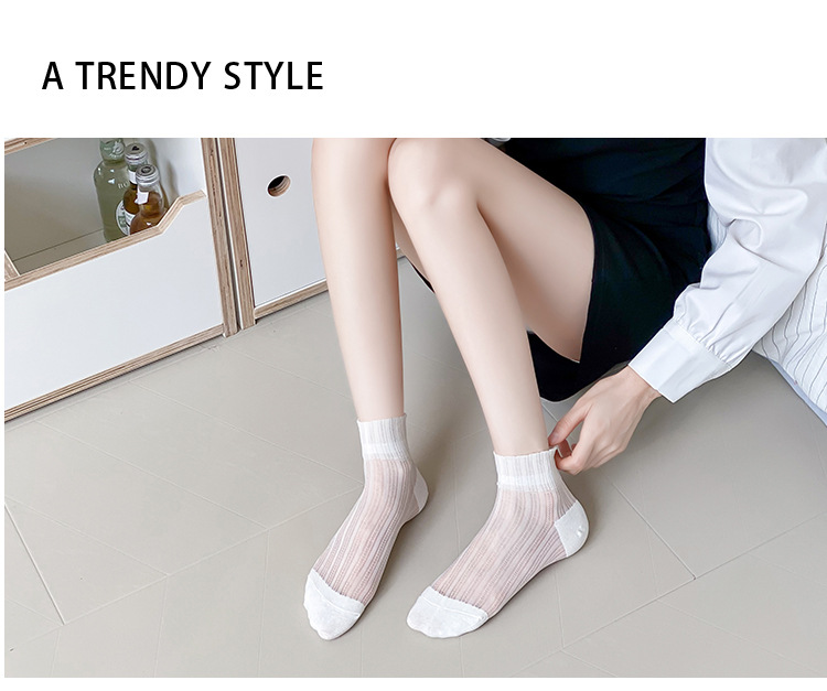 ถุงเท้าไม่โผล่ผ้าฝ้ายผู้หญิง