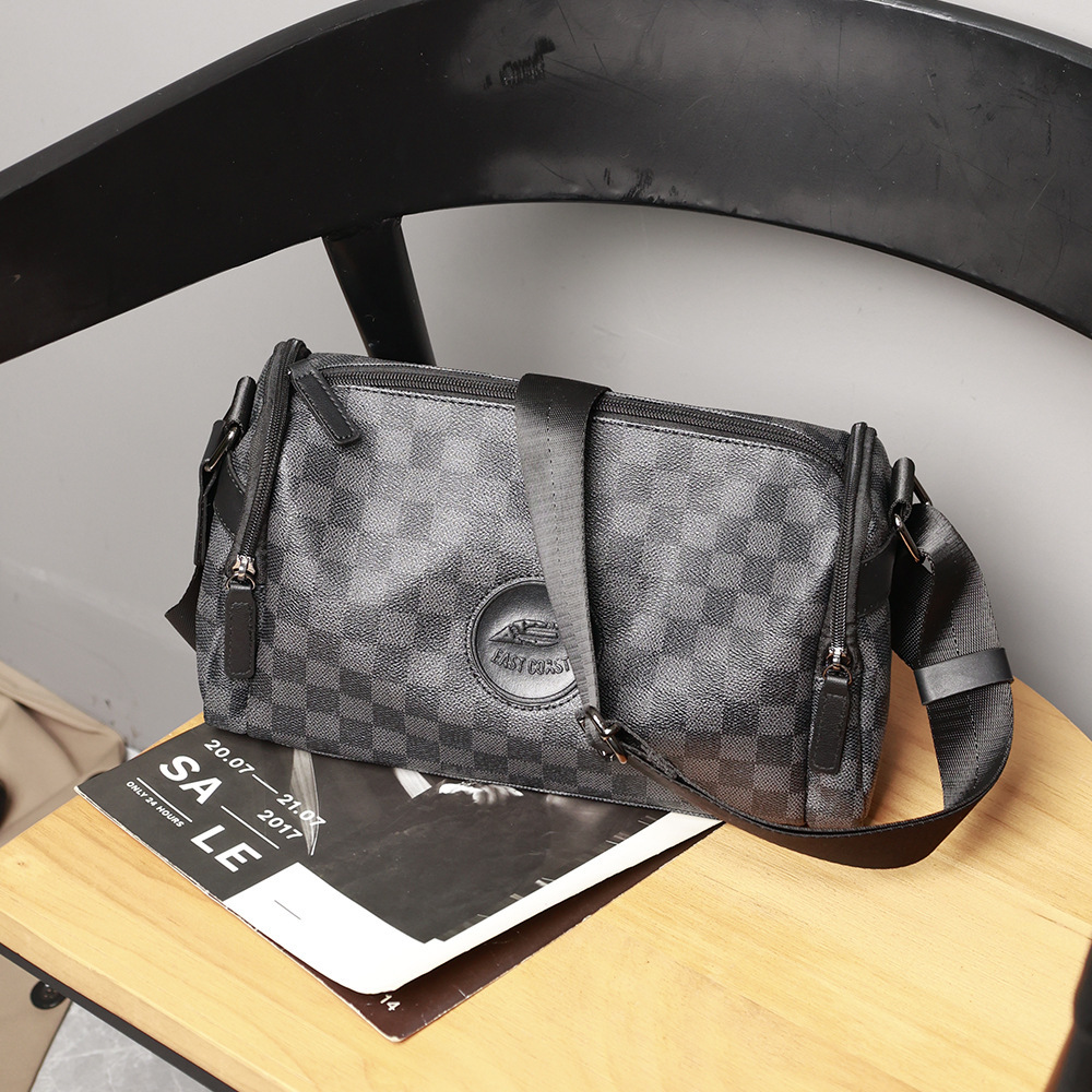 Heren Schoudertas Ruitpatroon