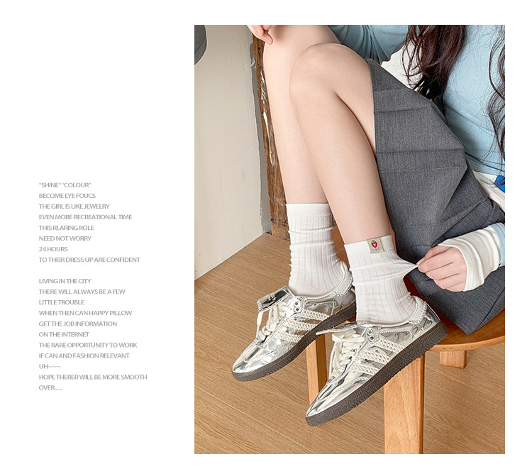 Meias com Estampa de Morango