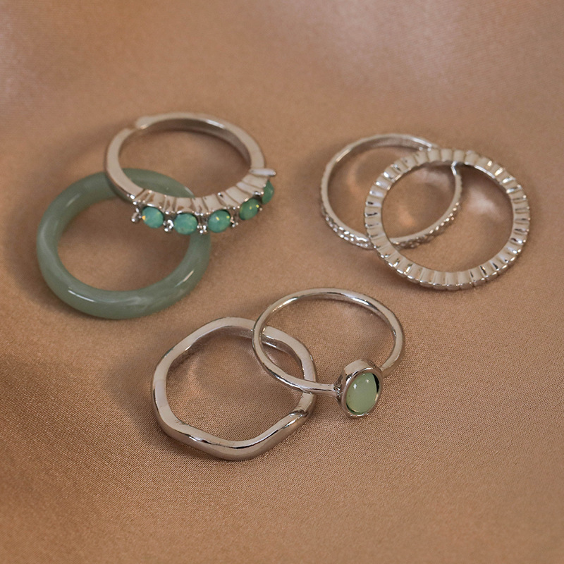 컬러 비즈 반지