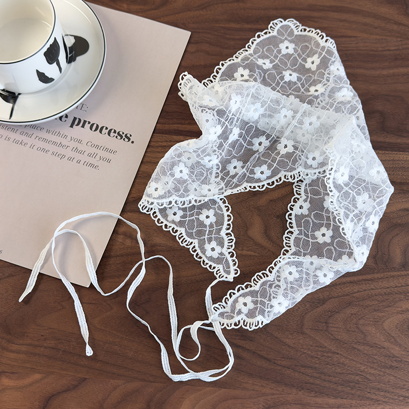 Lace Floral Headscarf