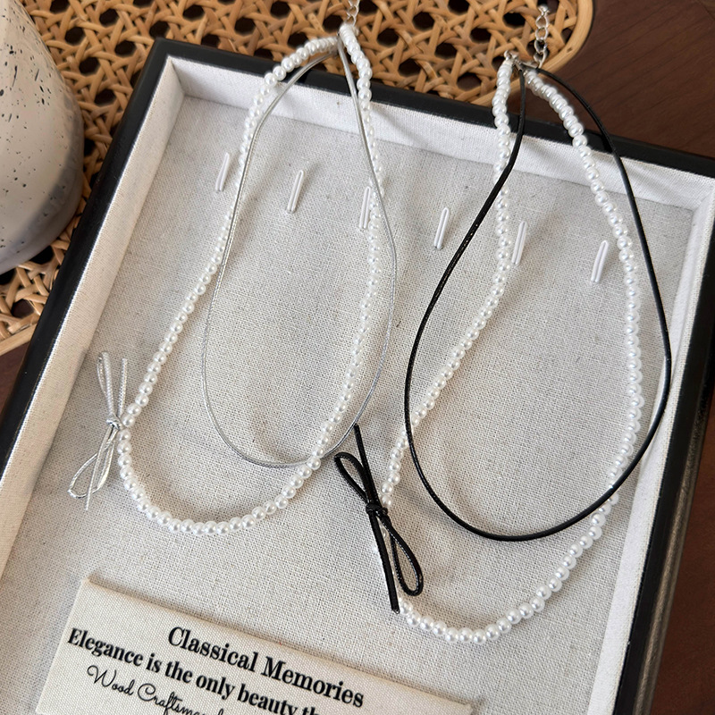 Collier Perles Double Couche