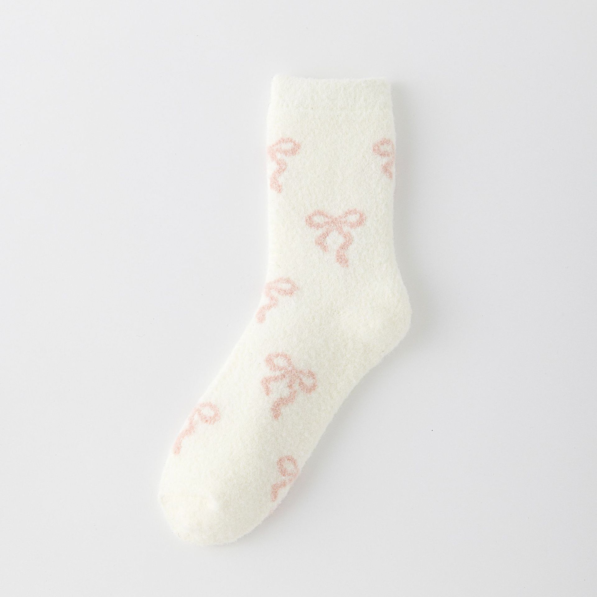 Meias Mid-Calf Forradas com Laço