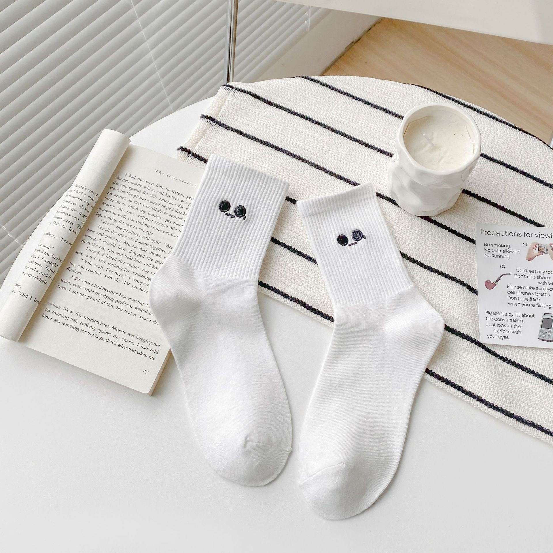 Meias Bordadas Divertidas